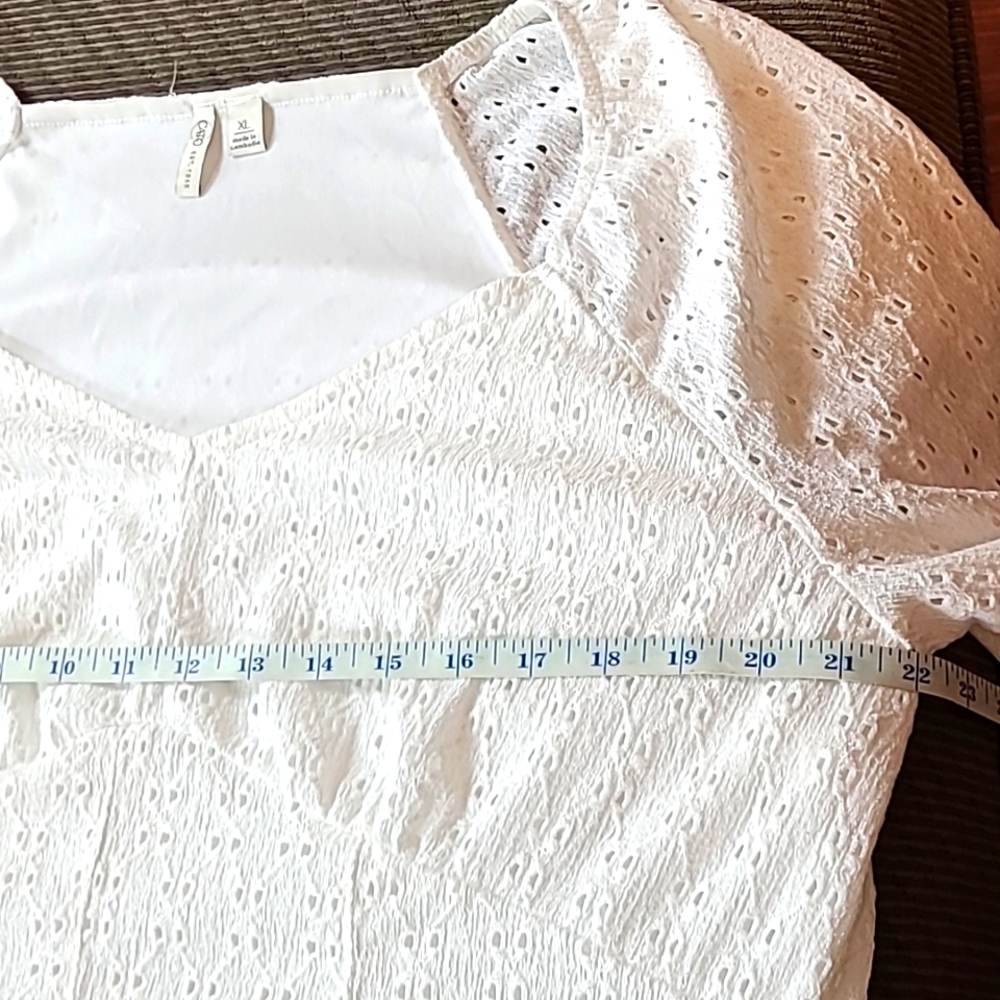 C Eyelet Blouse - Picture 8 of 10